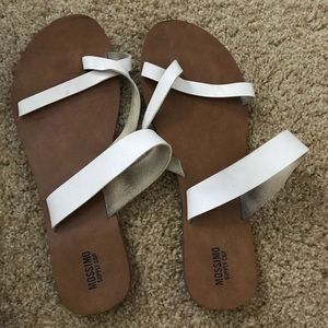 White sandals